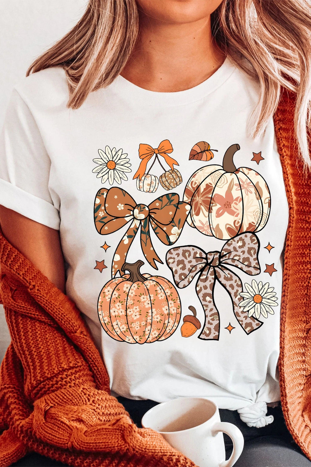 Pre-Order Hello Pumpkin Knit Sweater - back view