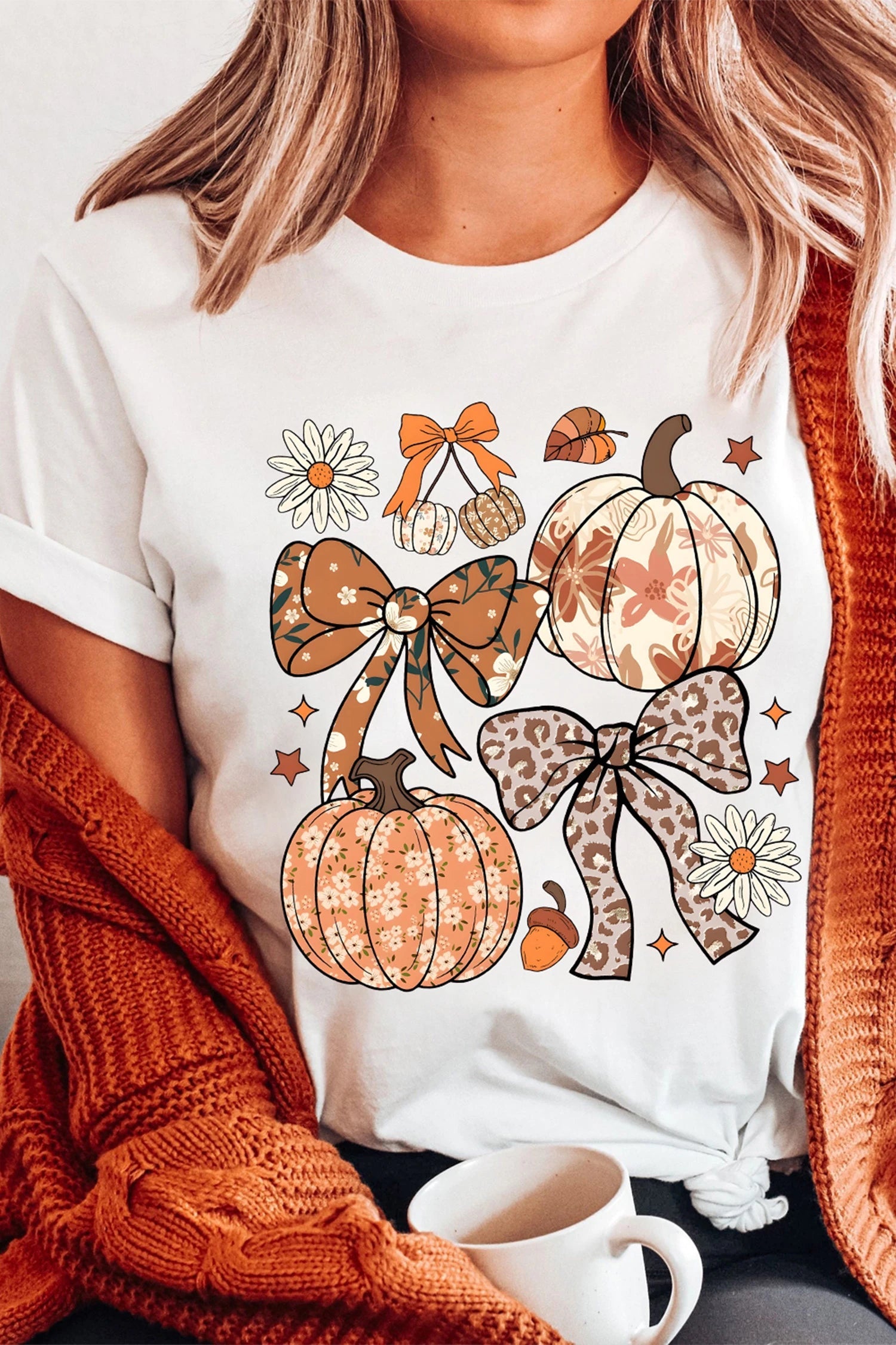 Pre-Order Hello Pumpkin Knit Sweater - back view