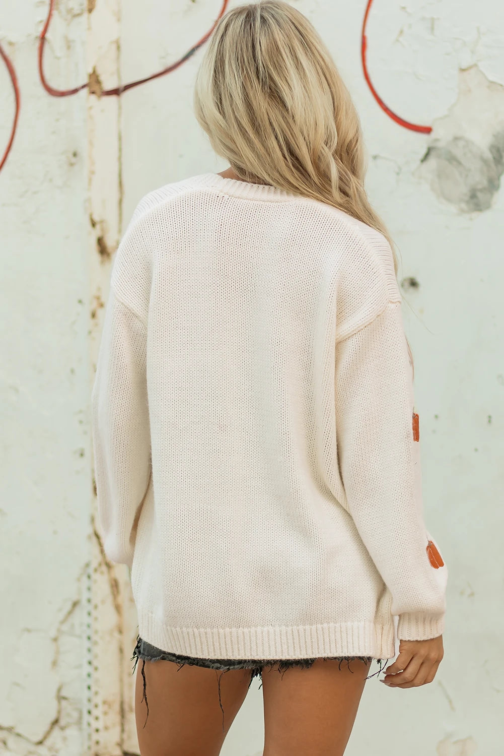 Pumpkin Patch Cardigan - back view