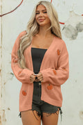 Pumpkin Patch Cardigan Peach - front view