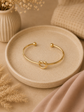 Gold Bangle Knot Bracelet