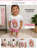Strawberry Cutie Tee - kids graphic tee