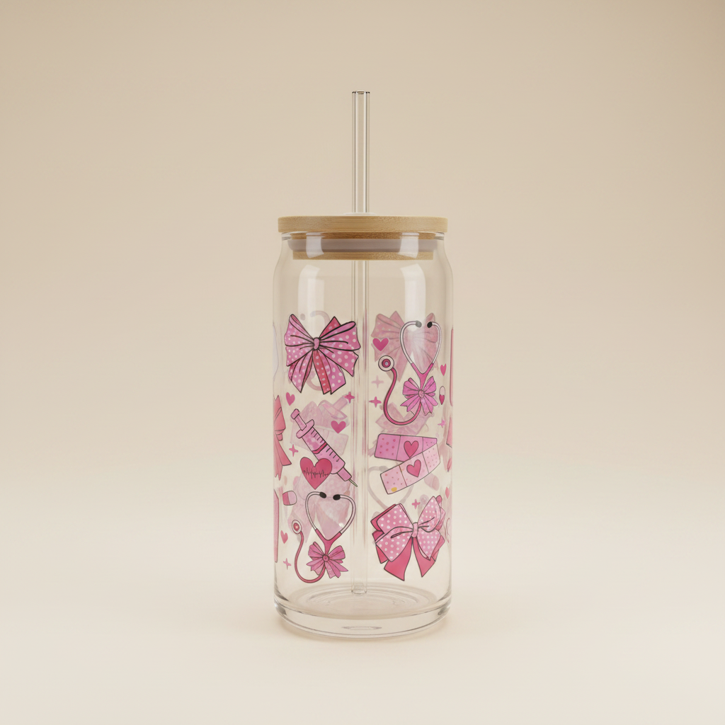 Nurse Life Glass Cup